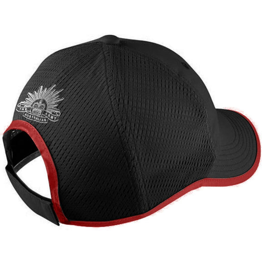 Army Sports Cap Black/Red - Cadetshop