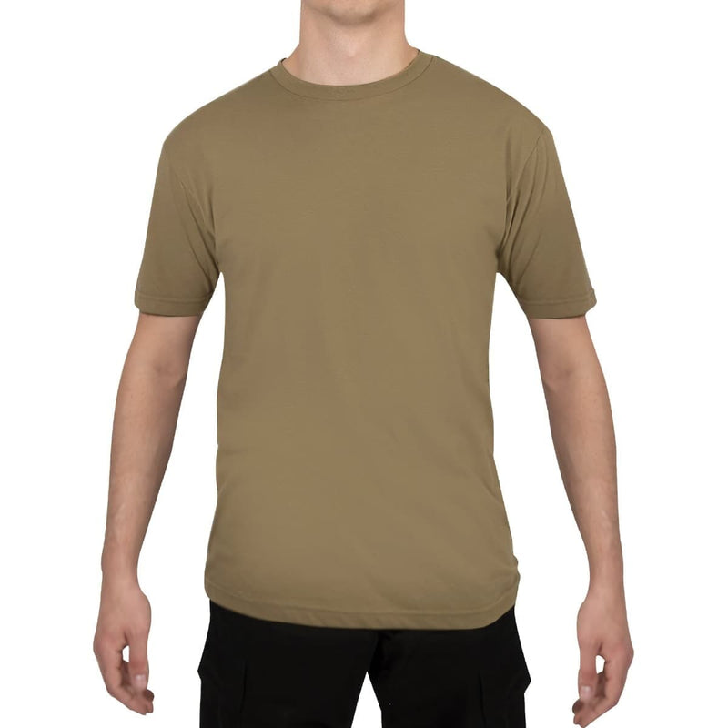 Load image into Gallery viewer, Athletic Fit Solid Colour T-Shirt Coyote Brown - Cadetshop
