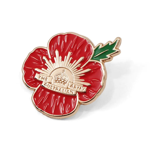 Australian Army Poppy Lapel Pin CIIIR