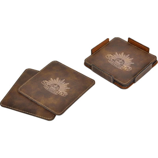 Australian Army Rising Sun Textured Coasters - Cadetshop