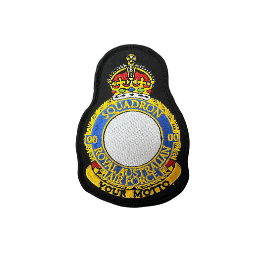 Custom Air Force Squadron SQN Unit Patch 2025 Tudor Crown - Cadetshop