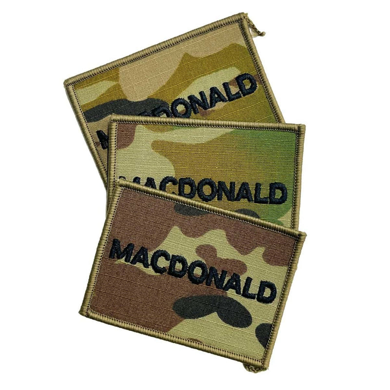 Embroidered Personalised Name Patch AMCU