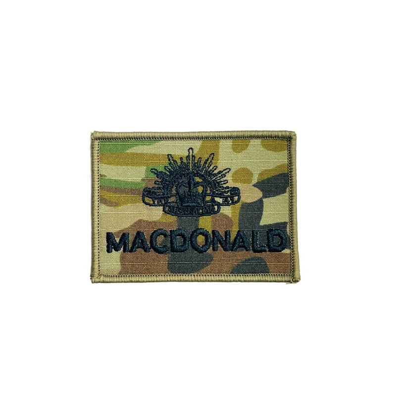 Embroidered Personalised Name Patch AMCU