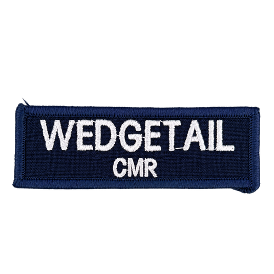 Custom Embroidered Police First Responder ILAV Style Name Tag 80 x 25 mm 2 Line