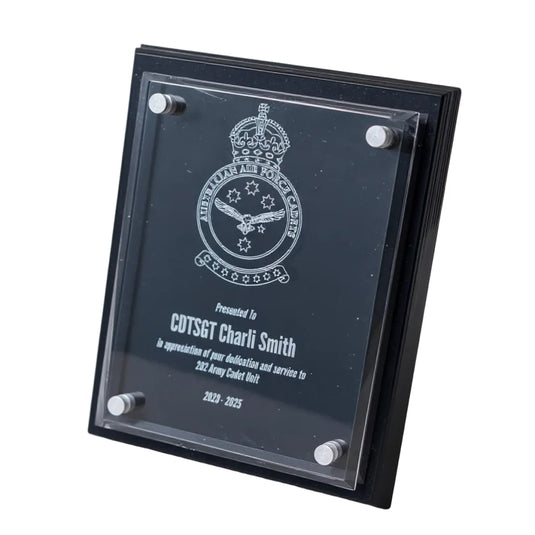 Custom Presentation Plaque AAFC Acrylic - Cadetshop
