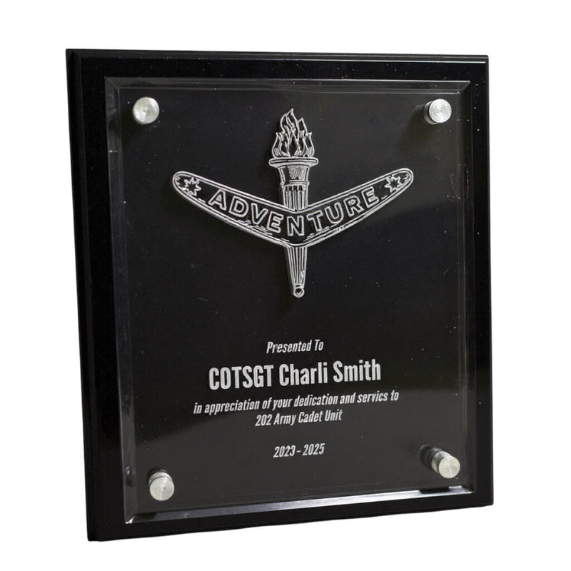 Load image into Gallery viewer, Custom Presentation Plaque Adventure Award Acrylic - Cadetshop
