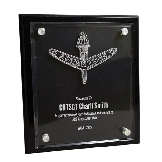 Custom Presentation Plaque Adventure Award Acrylic - Cadetshop