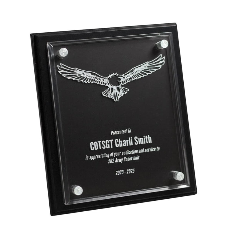 Load image into Gallery viewer, Custom Presentation Plaque Leadership Eagle Acrylic - Cadetshop
