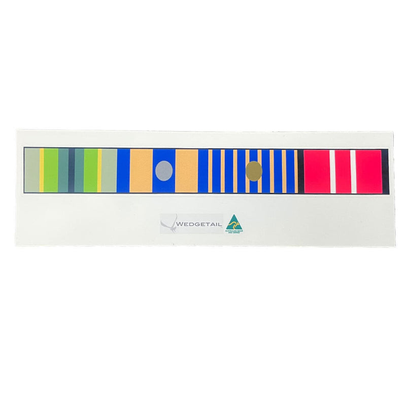 Load image into Gallery viewer, Custom Ribbon Bar Patch Sticker 1 Ribbon to 8 Ribbon - Cadetshop
