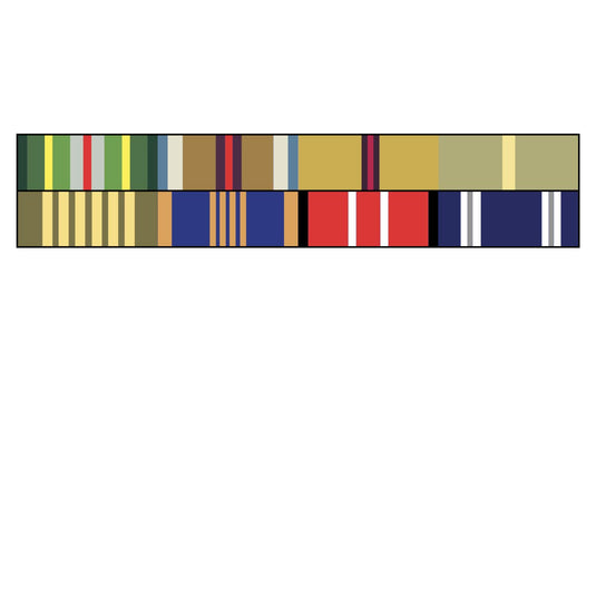 Custom Ribbon Bar Patch Sticker 1 Ribbon to 8 Ribbon - Cadetshop
