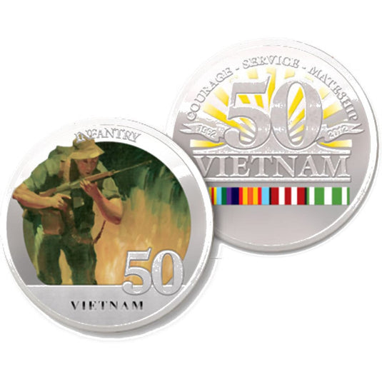Infantry Vietnam 50th Ltd Edition Medallion - Cadetshop
