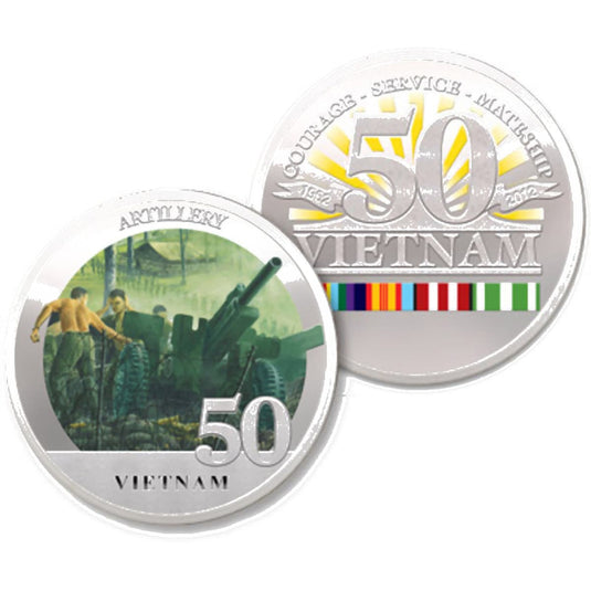 Artillery Vietnam 50th Ltd Edition Medallion - Cadetshop