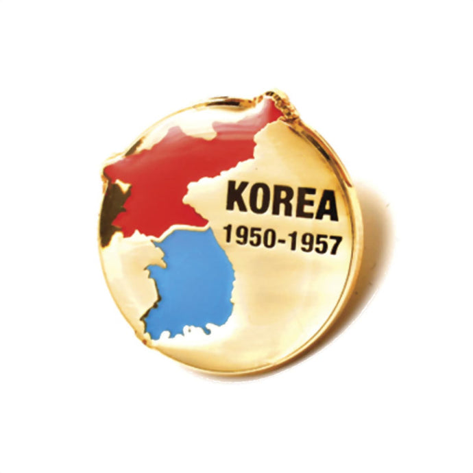 Korea 1950-1957 Map Badge Lapel Pin - Cadetshop