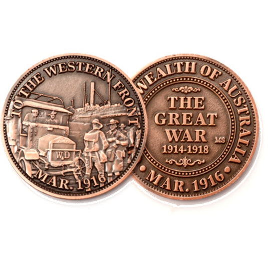 To The Western Front 1916 Commemorative Penny - Cadetshop