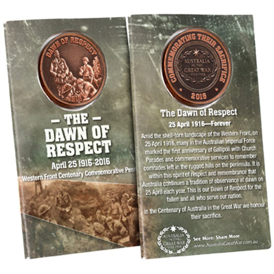 The Dawn of Respect Western Front 1916 Commemorative Penny - Cadetshop