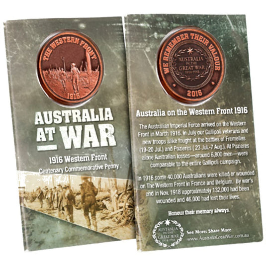Australia on the Western Front 1916 Commemorative Penny - Cadetshop