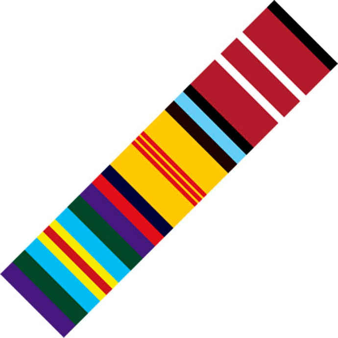 Vietnam Logistic & Support Ribbons Bumper Sticker - Cadetshop