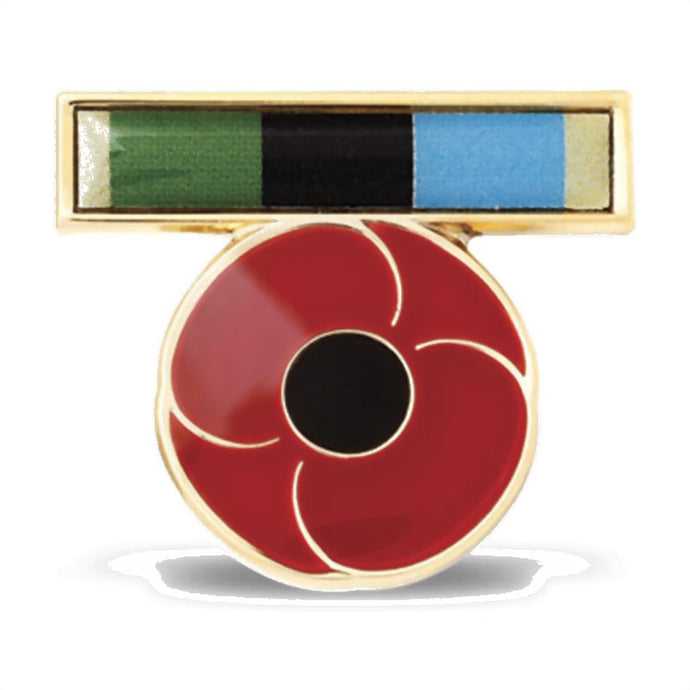 AOSM Greater Middle East Ribbon Poppy Lapel Pin - Cadetshop
