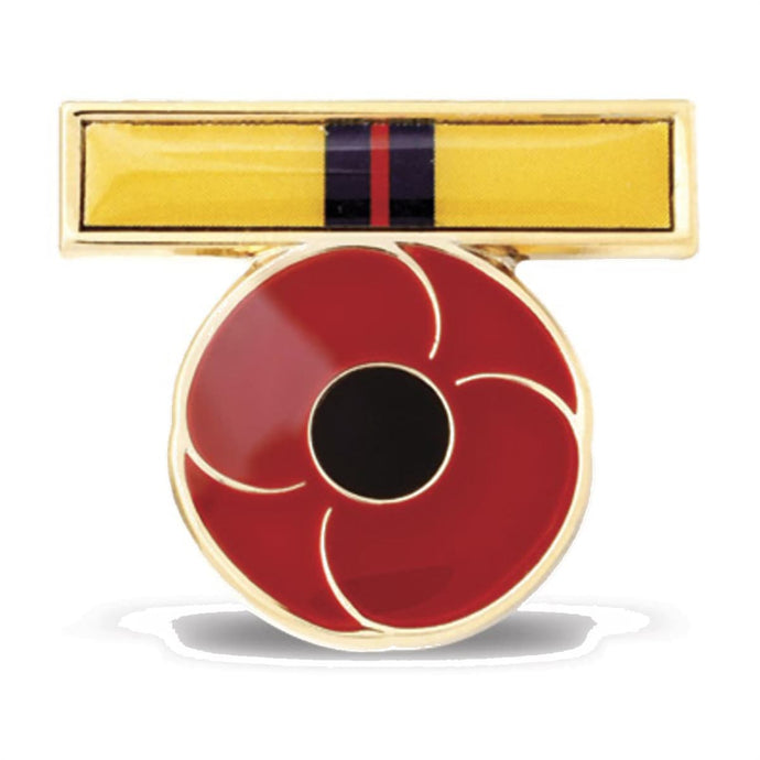 Iraq Ribbon Poppy Lapel Pin - Cadetshop