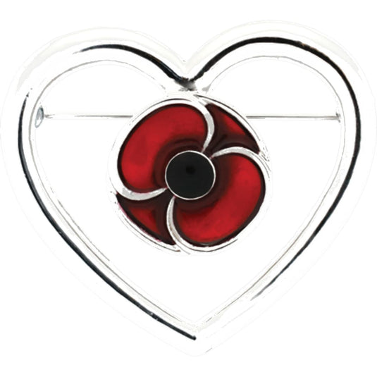 Remember Keep True Poppy Brooch - Cadetshop