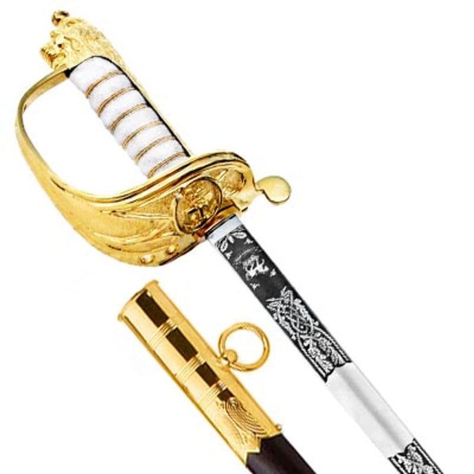 Navy Sword with Below Flag Rank Scabbard (Windlass S/Steel) - Cadetshop