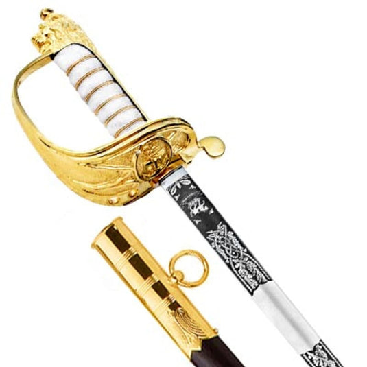 Navy Sword with Below Flag Rank Scabbard (Windlass S/Steel) - Cadetshop