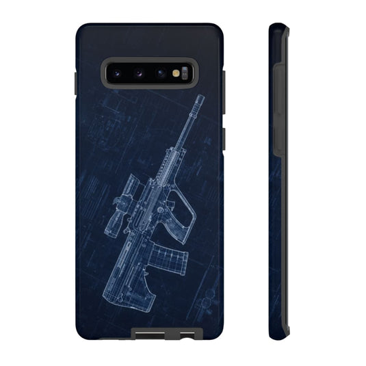 EF88 Blue Print Phone Case Army Collection Samsung - Cadetshop