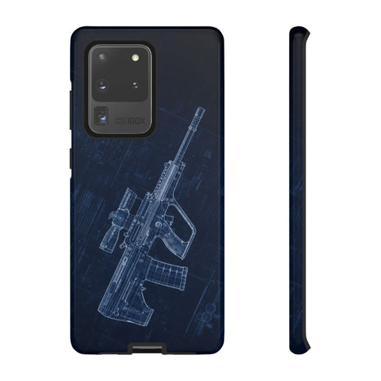EF88 Blue Print Phone Case Army Collection Samsung - Cadetshop