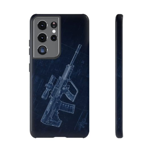 EF88 Blue Print Phone Case Army Collection Samsung - Cadetshop