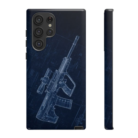 EF88 Blue Print Phone Case Army Collection Samsung - Cadetshop