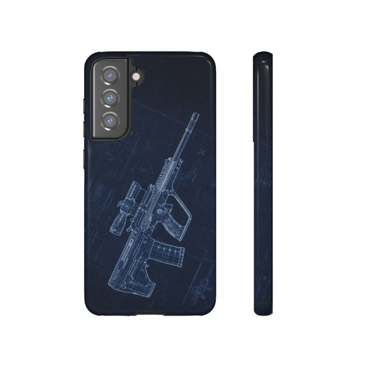 EF88 Blue Print Phone Case Army Collection Samsung - Cadetshop