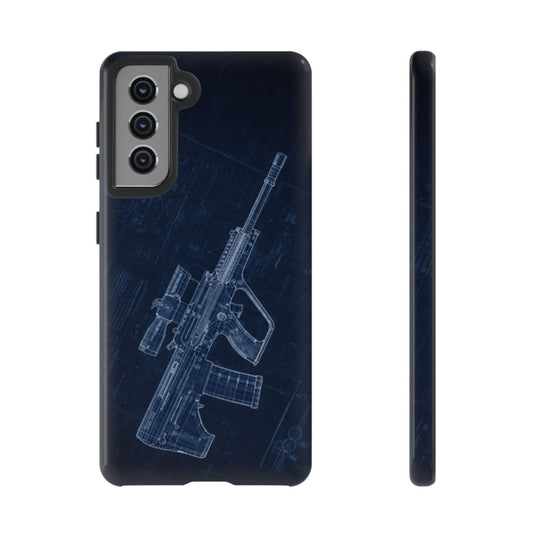 EF88 Blue Print Phone Case Army Collection Samsung - Cadetshop