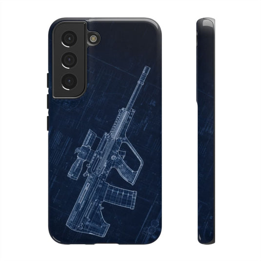 EF88 Blue Print Phone Case Army Collection Samsung - Cadetshop