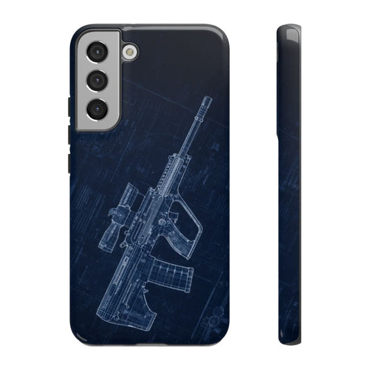 EF88 Blue Print Phone Case Army Collection Samsung - Cadetshop