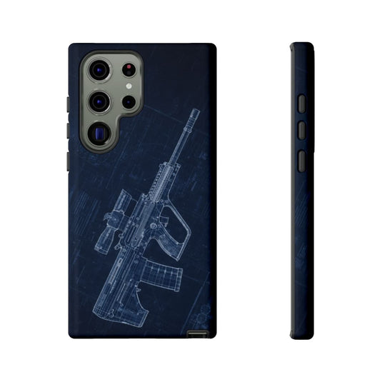 EF88 Blue Print Phone Case Army Collection Samsung - Cadetshop
