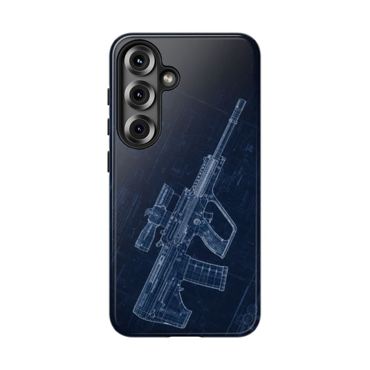 EF88 Blue Print Phone Case Army Collection Samsung - Cadetshop