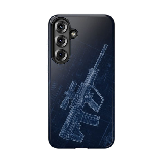 EF88 Blue Print Phone Case Army Collection Samsung - Cadetshop