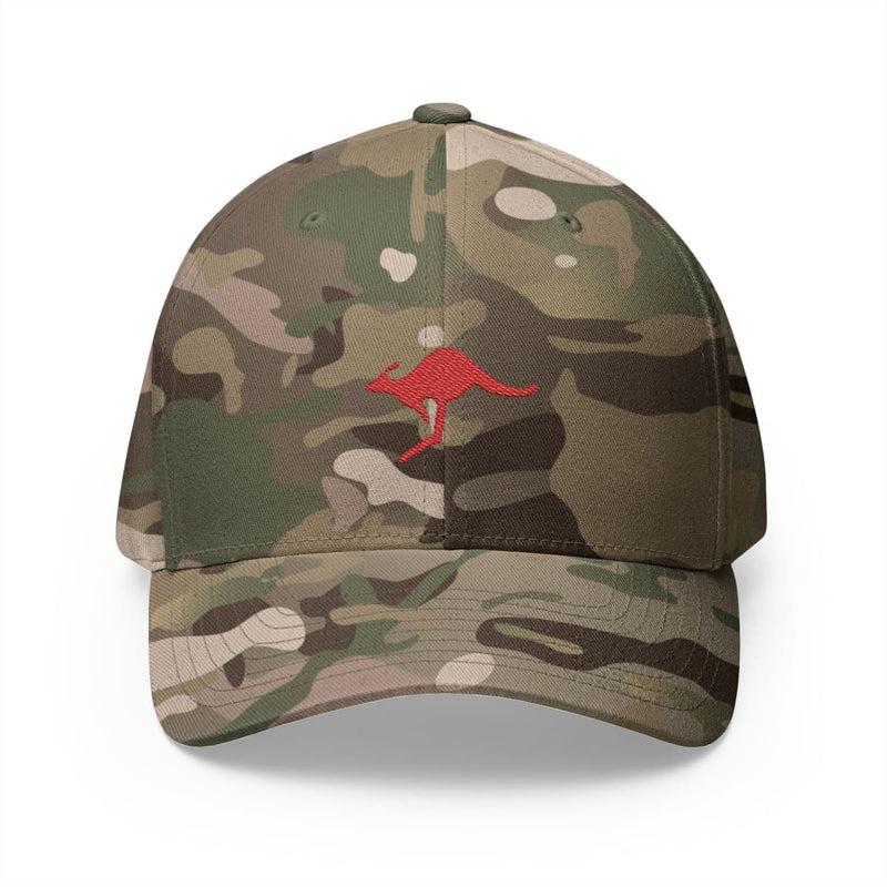 Load image into Gallery viewer, Embroidered Kangaroo Australian Military Flexfit Baseball Cap - Cadetshop
