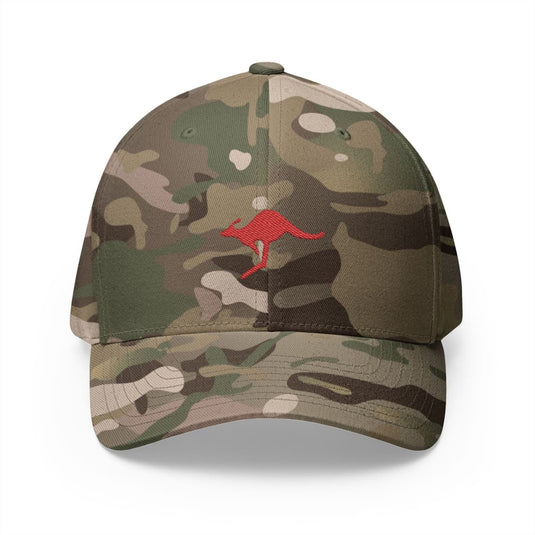 Embroidered Kangaroo Australian Military Flexfit Baseball Cap - Cadetshop