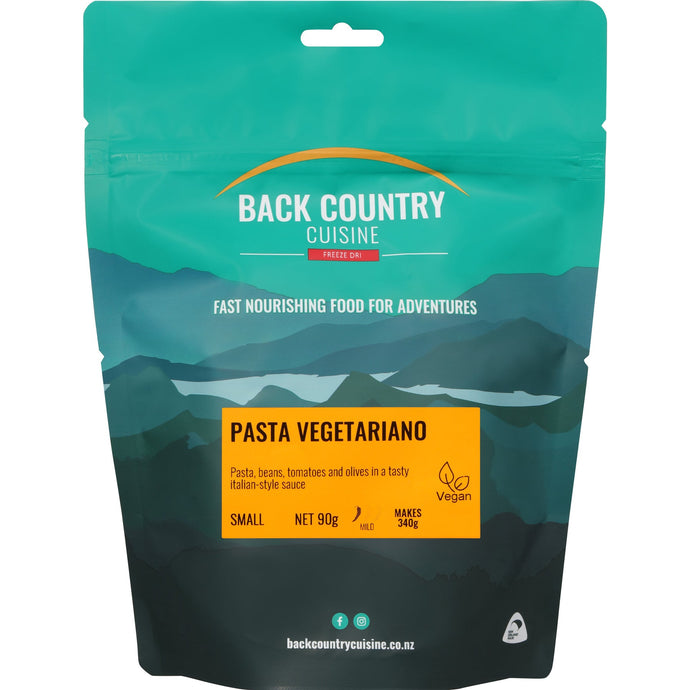 Back Country Freeze Dried Camp Rations Meal - Pasta Vegetariano - Cadetshop