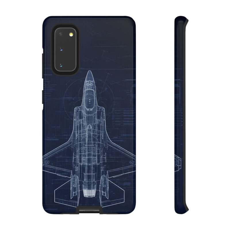Load image into Gallery viewer, F-35 Blue Print Phone Case Air Force Collection Samsung - Cadetshop
