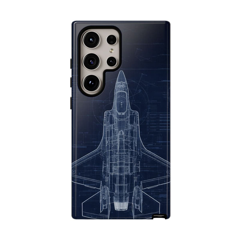 Load image into Gallery viewer, F-35 Blue Print Phone Case Air Force Collection Samsung - Cadetshop
