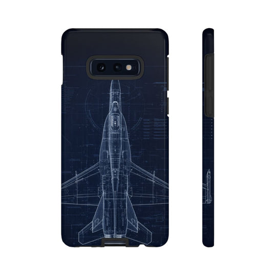 F/A-18 Blueprint Phone Case Air Force Collection Samsung - Cadetshop