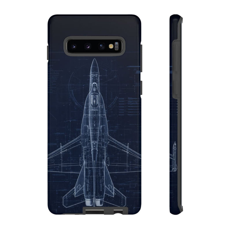 Load image into Gallery viewer, F/A-18 Blueprint Phone Case Air Force Collection Samsung - Cadetshop
