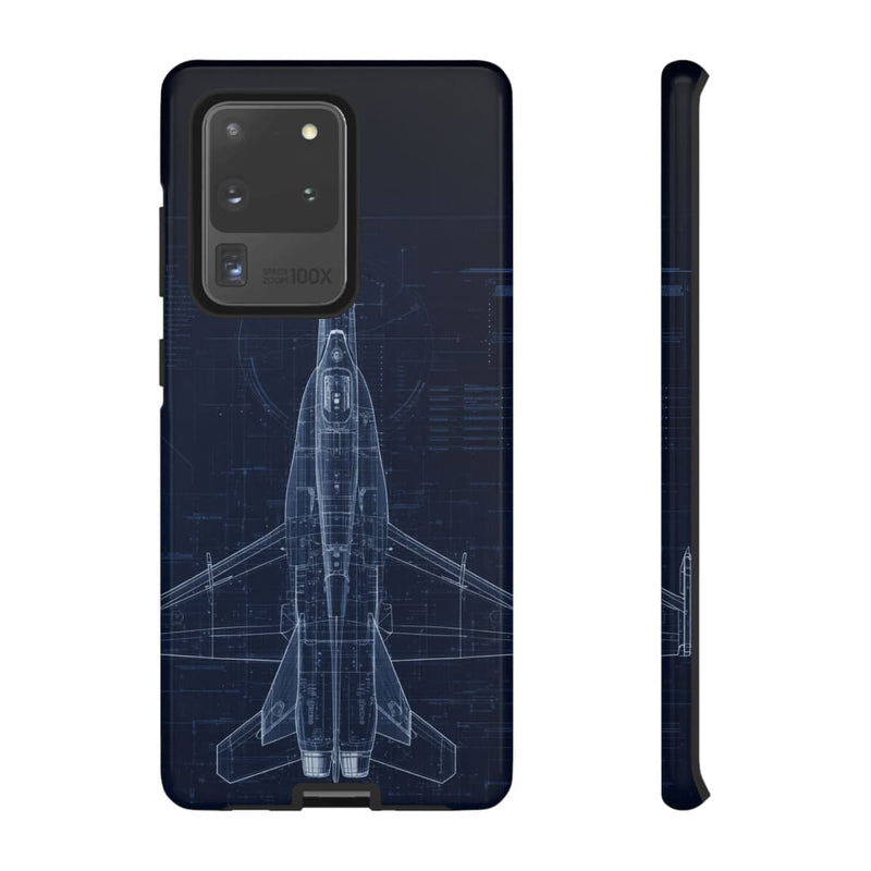Load image into Gallery viewer, F/A-18 Blueprint Phone Case Air Force Collection Samsung - Cadetshop
