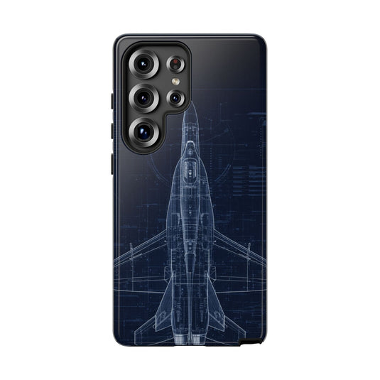 F/A-18 Blueprint Phone Case Air Force Collection Samsung - Cadetshop