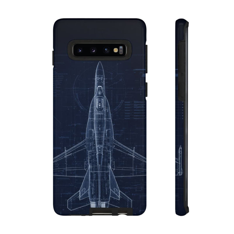 Load image into Gallery viewer, F/A-18 Blueprint Phone Case Air Force Collection Samsung - Cadetshop
