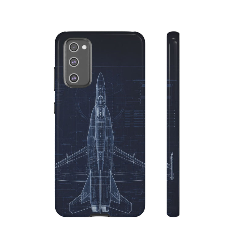 Load image into Gallery viewer, F/A-18 Blueprint Phone Case Air Force Collection Samsung - Cadetshop
