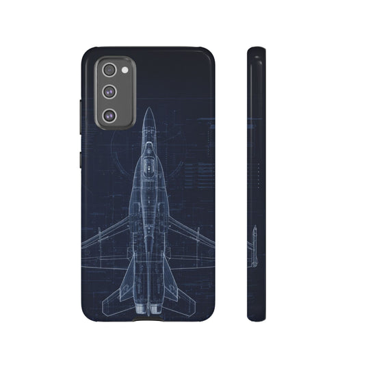 F/A-18 Blueprint Phone Case Air Force Collection Samsung - Cadetshop