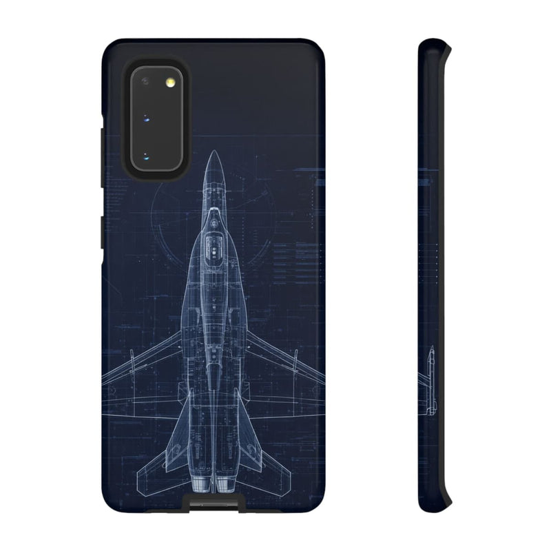 Load image into Gallery viewer, F/A-18 Blueprint Phone Case Air Force Collection Samsung - Cadetshop
